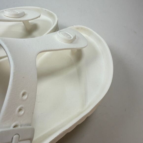 Birkenstock Gizeh Sandals Womens Size 5 Eva Sole White EU 36 Regular Fit - Picture 7 of 10